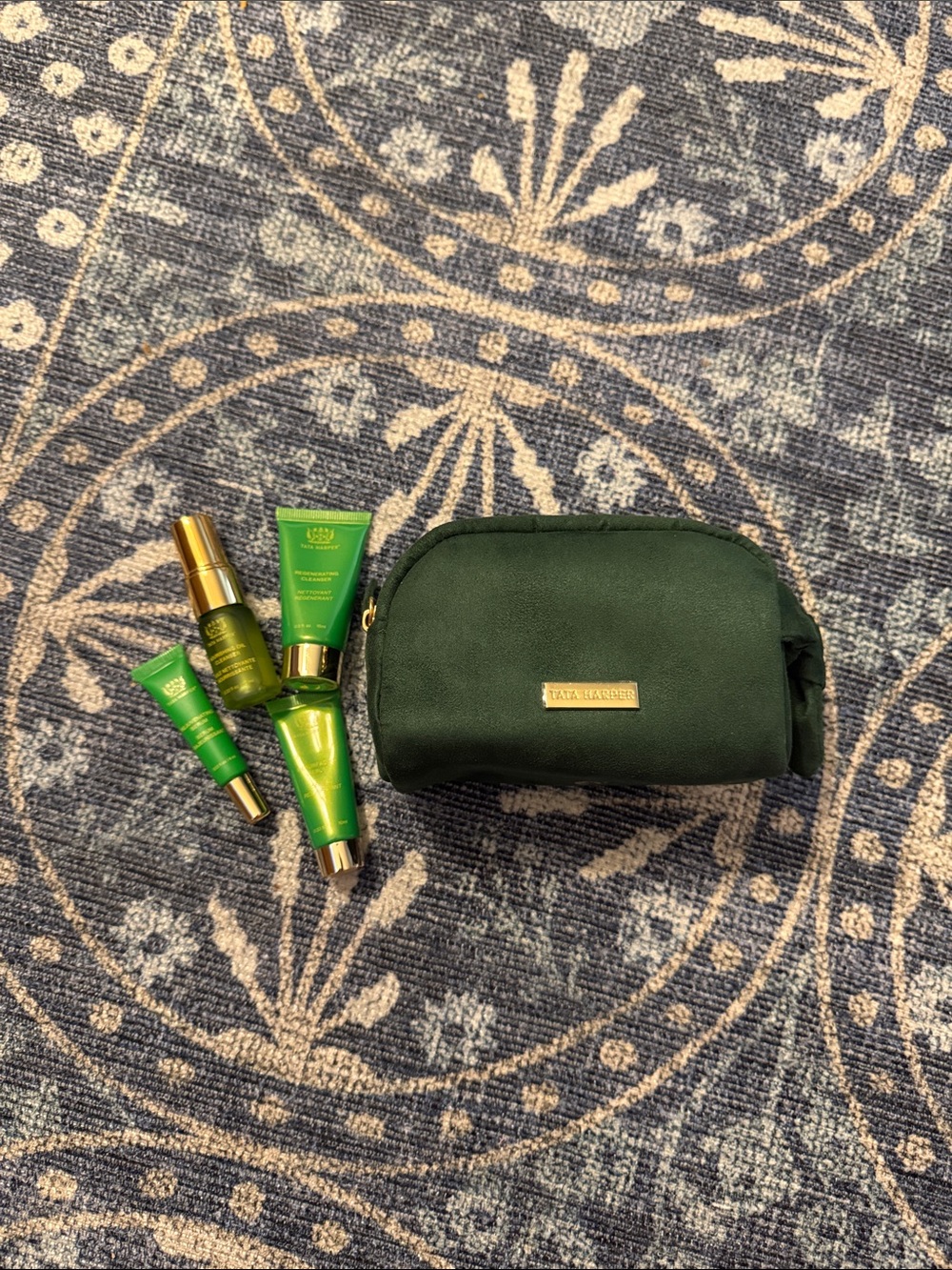 Tata Harper Mini Pouch with 4 Travel Size Minis